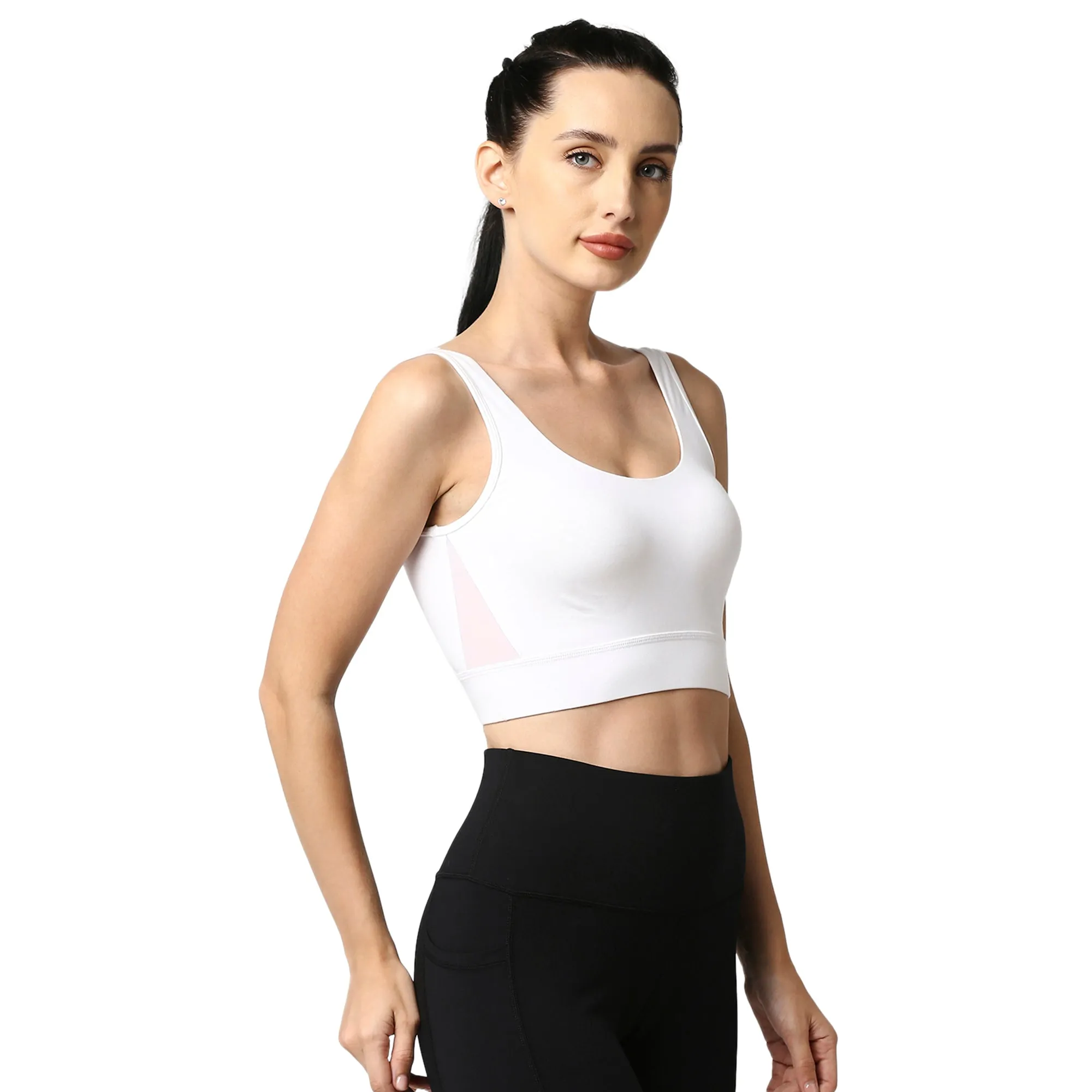 Medium Impact Non Padded Non Wired Long Line Sports Bra (Pack of 2)