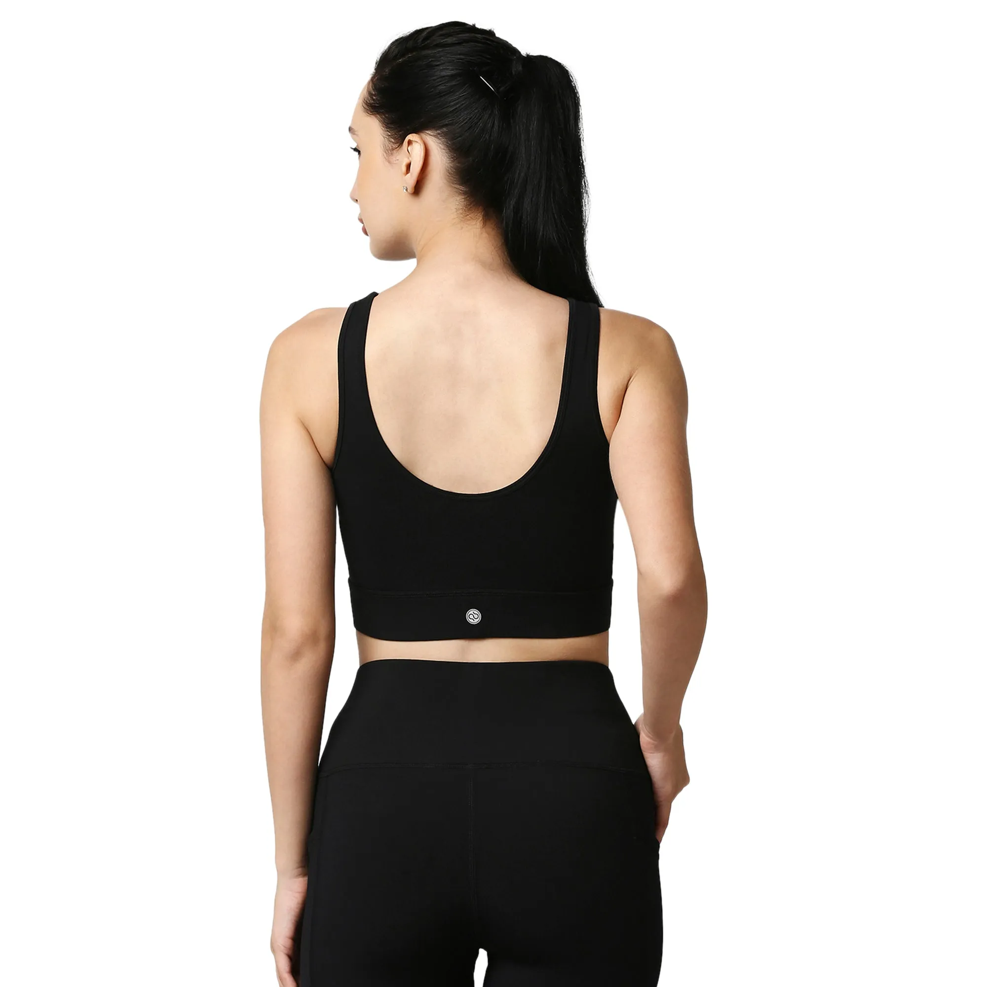 Medium Impact Non Padded Non Wired Long Line Sports Bra