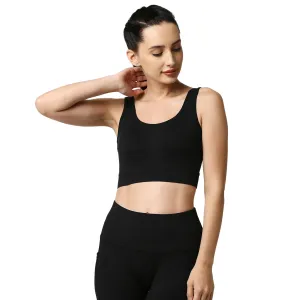 Medium Impact Non Padded Non Wired Long Line Sports Bra