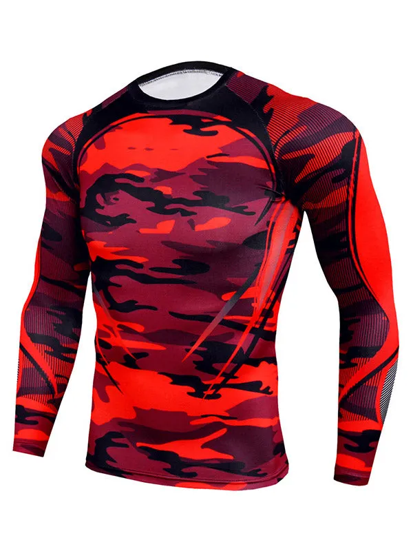 Men's Camo Stretch Tracksuit Set