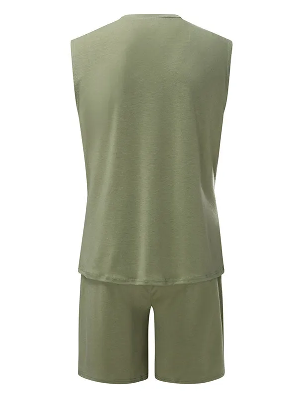 Men's Cotton Blend Tank Set