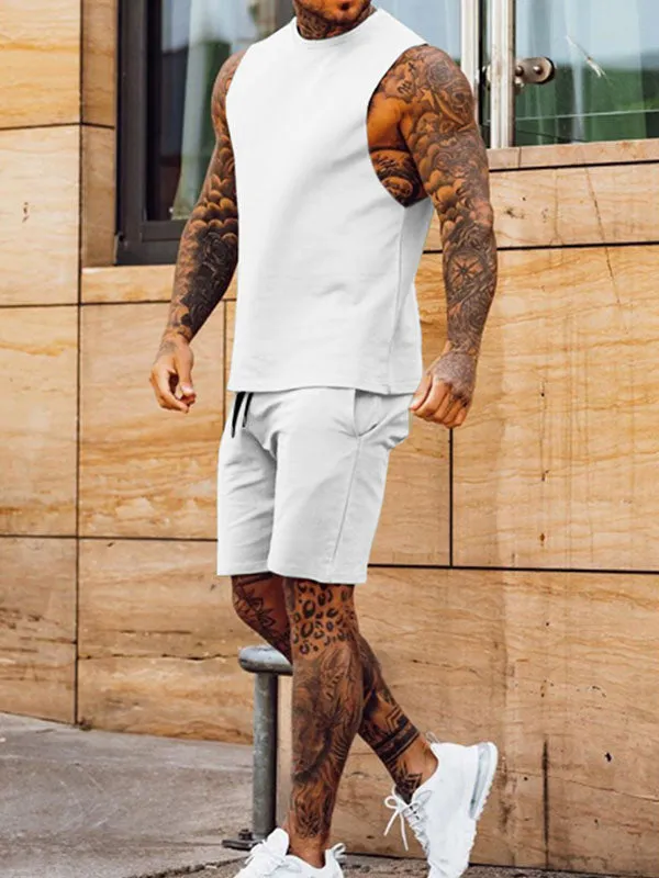 Men's Cotton Blend Tank Set