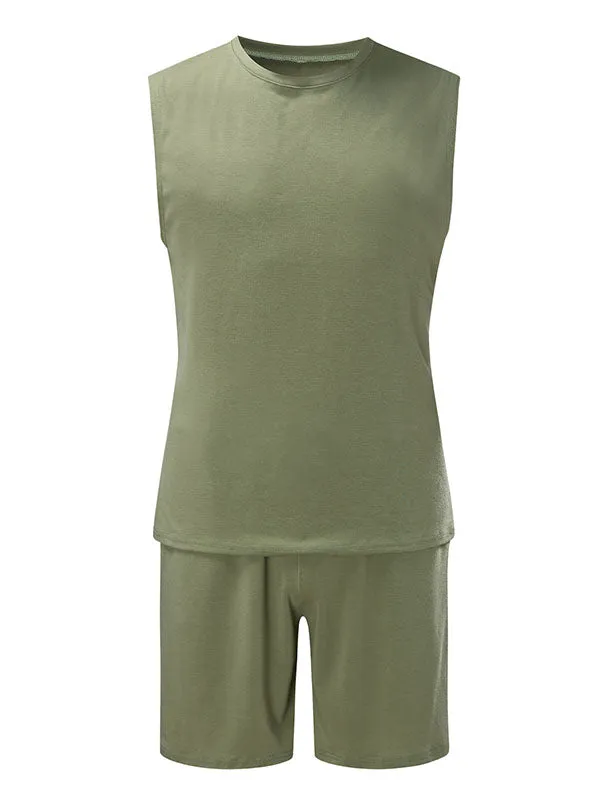 Men's Cotton Blend Tank Set