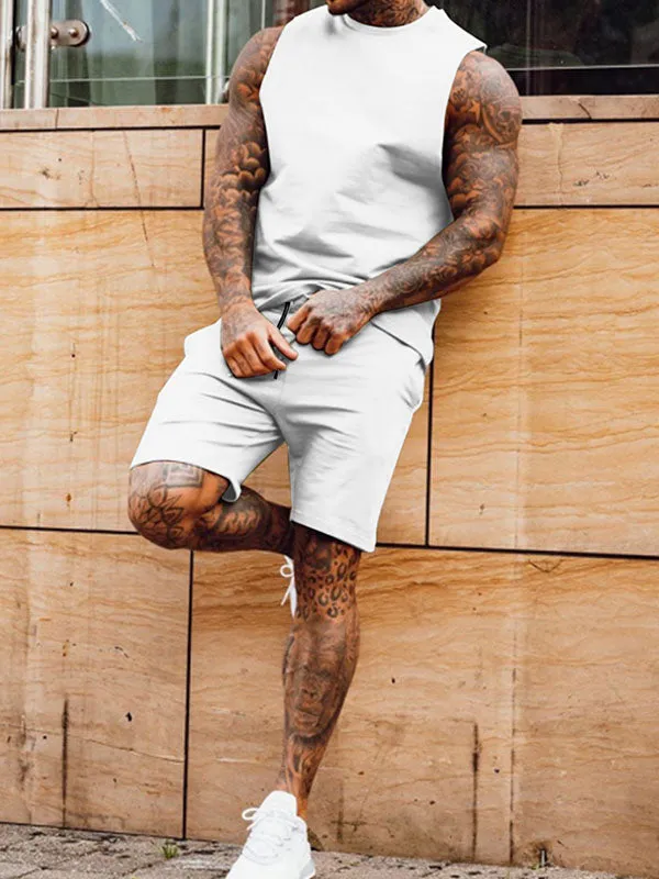 Men's Cotton Blend Tank Set
