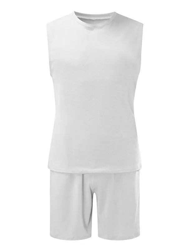 Men's Cotton Blend Tank Set