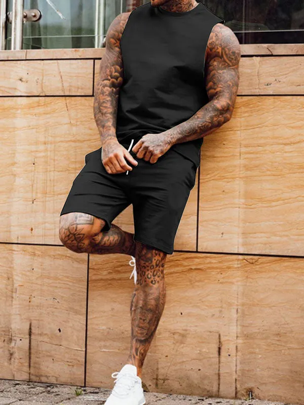 Men's Cotton Blend Tank Set