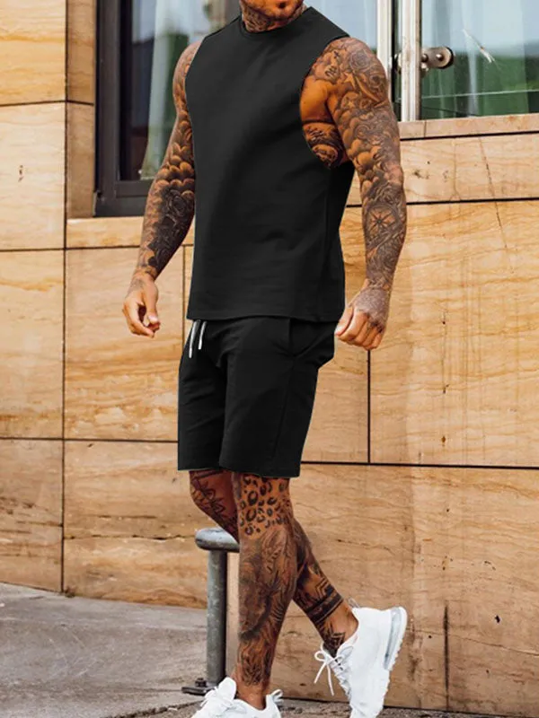 Men's Cotton Blend Tank Set