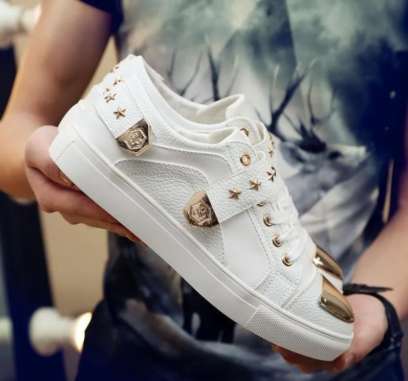 Men's Metal Sequin Designer Shoes