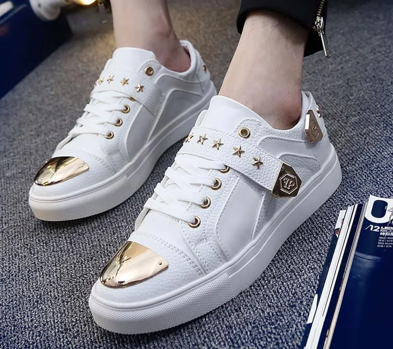 Men's Metal Sequin Designer Shoes