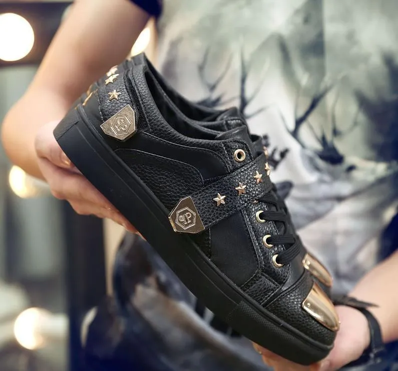 Men's Metal Sequin Designer Shoes
