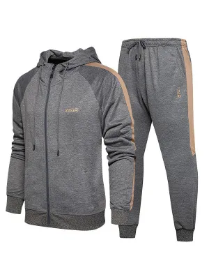 Men's Raglan Sleeve Tracksuit Set