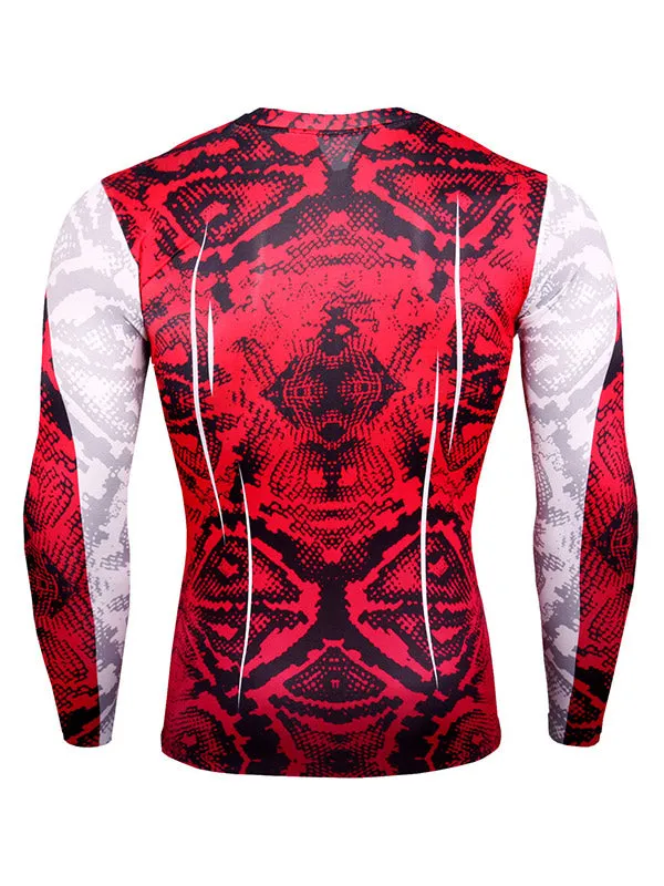 Men's Snake Pattern Tracksuit Set