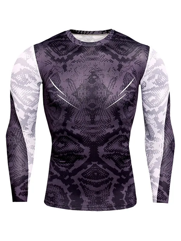 Men's Snake Pattern Tracksuit Set