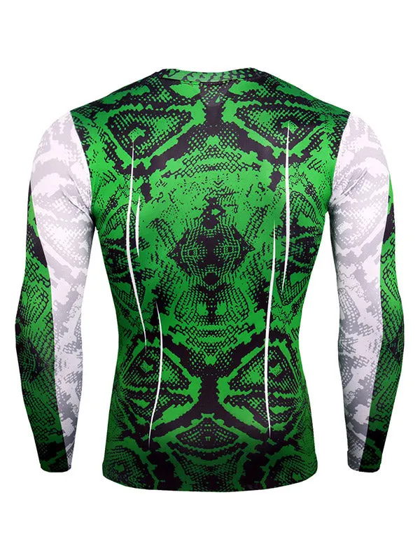 Men's Snake Pattern Tracksuit Set