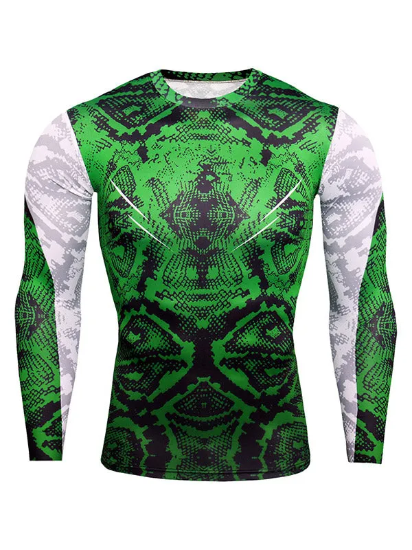 Men's Snake Pattern Tracksuit Set