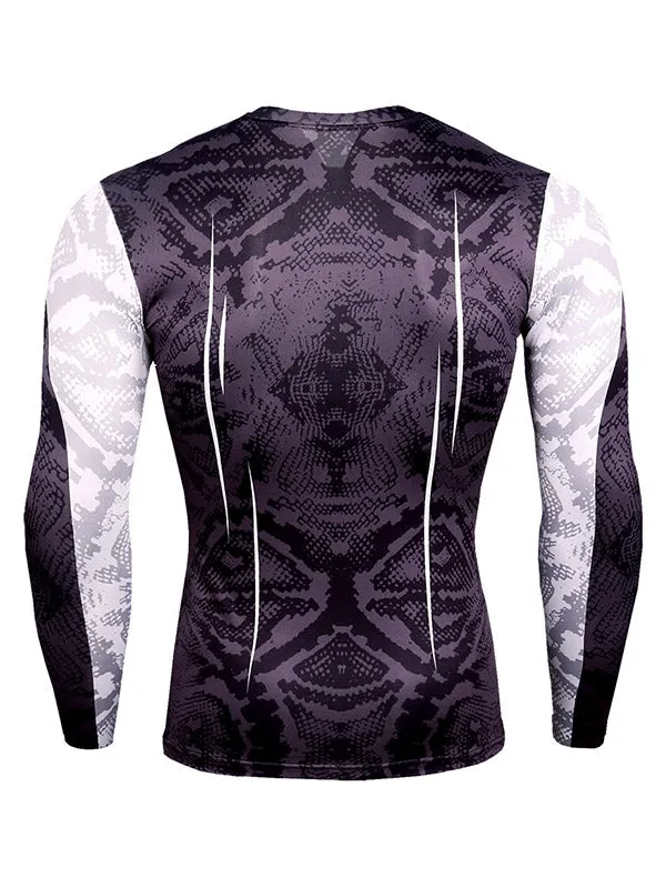 Men's Snake Pattern Tracksuit Set