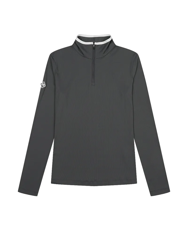 Monday Flow Women's Slim Layer Top - Charcoal Gray