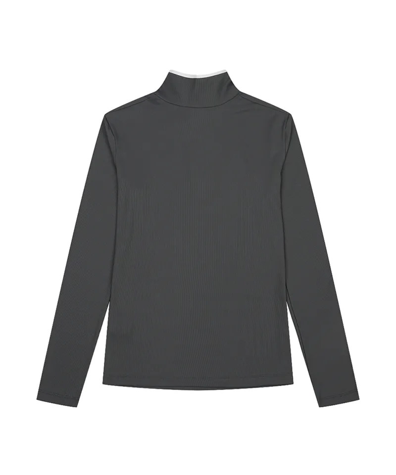 Monday Flow Women's Slim Layer Top - Charcoal Gray