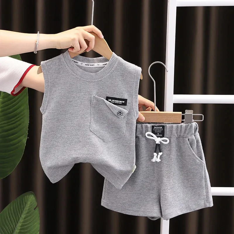 New Summer Baby Vest and Shorts Set