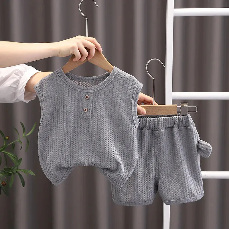 New Summer Baby Vest and Shorts Set
