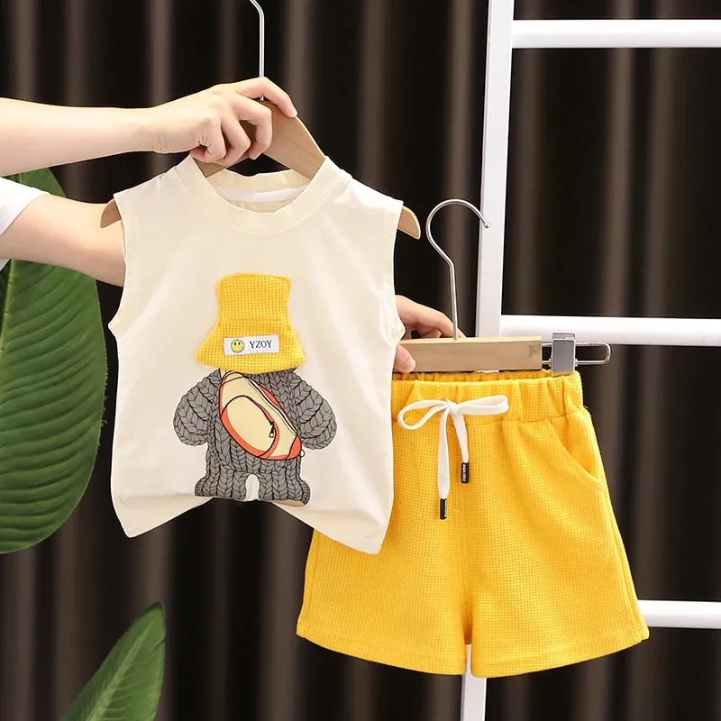 New Summer Baby Vest and Shorts Set