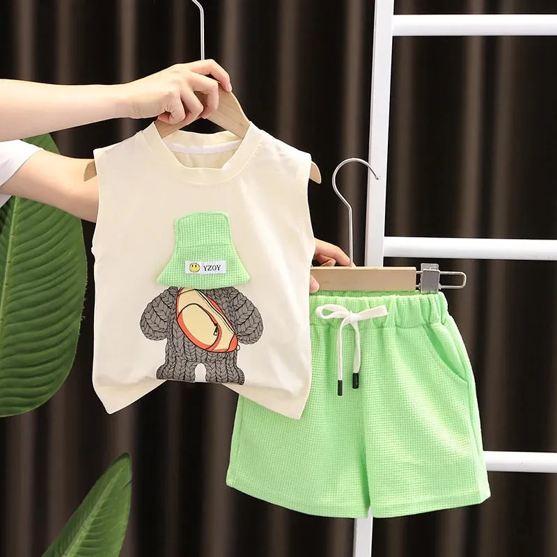 New Summer Baby Vest and Shorts Set