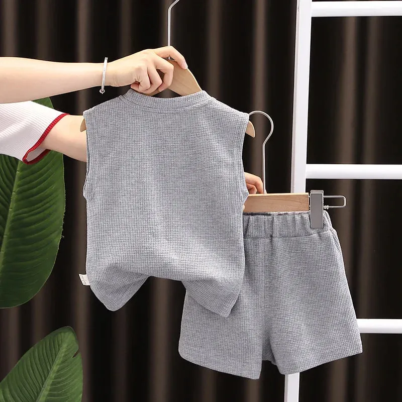 New Summer Baby Vest and Shorts Set