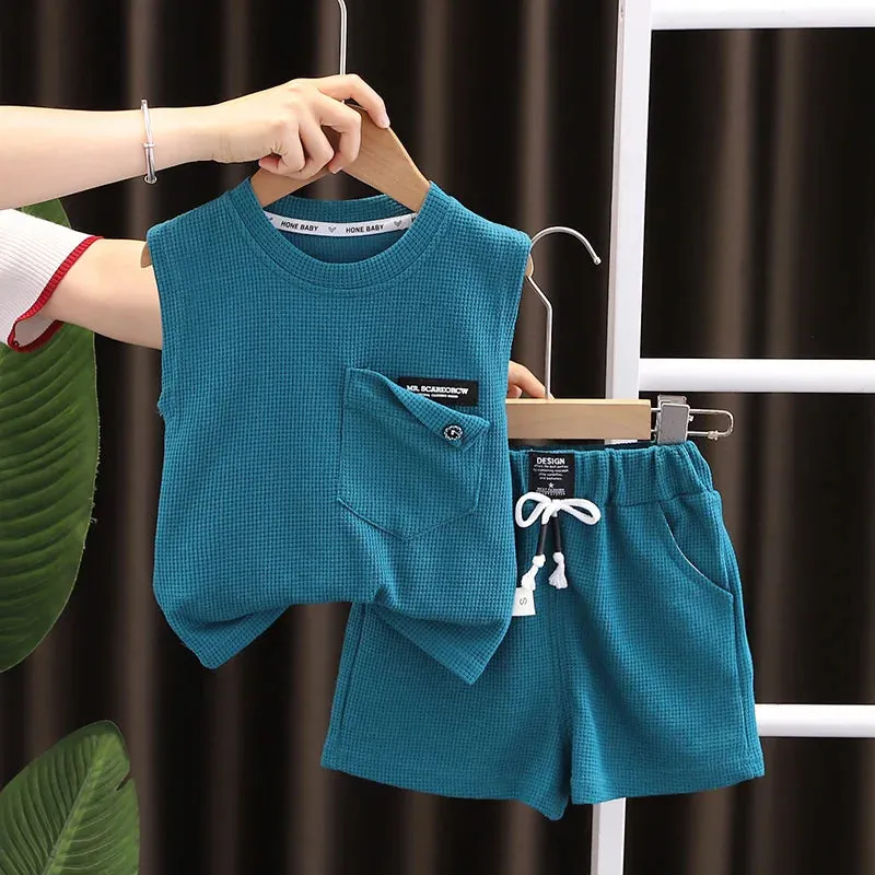 New Summer Baby Vest and Shorts Set