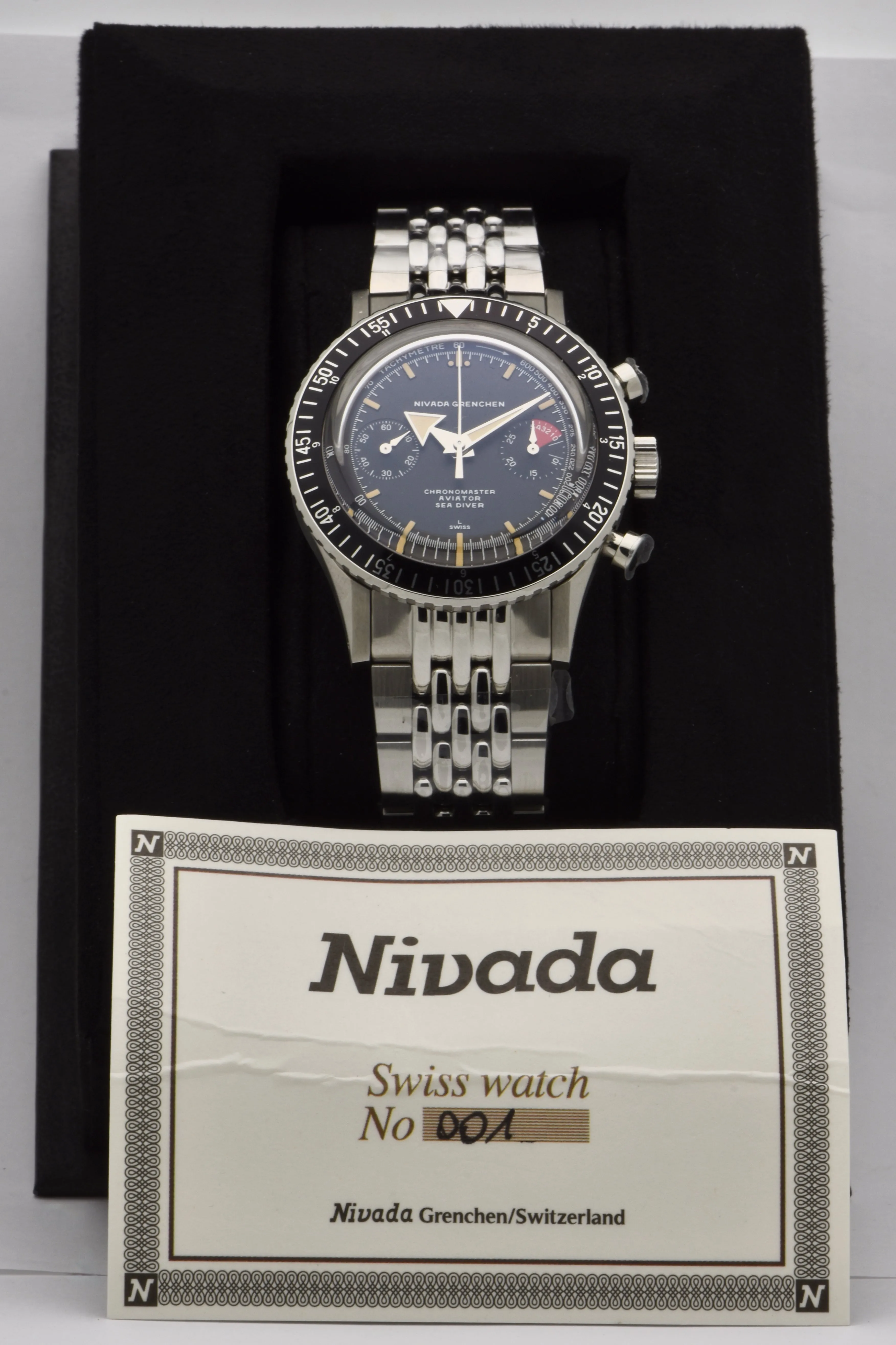 Nivada Grenchen Chronomaster Aviator Sea Diver Re-Edition, Ref. 86007M