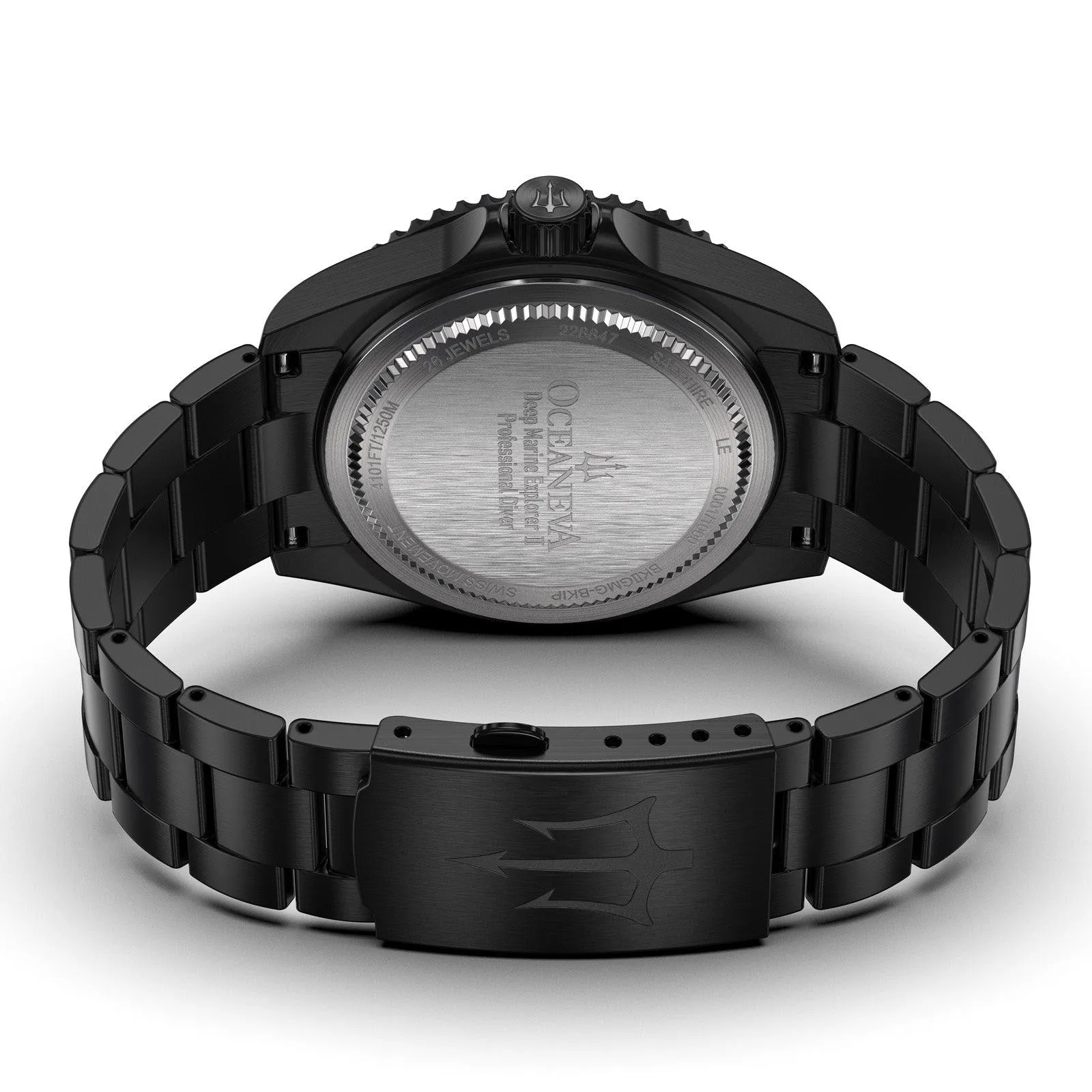 Oceaneva Deep Marine Explorer II Automatic 1250M Pro Diver Gray Black IP Limited Edition