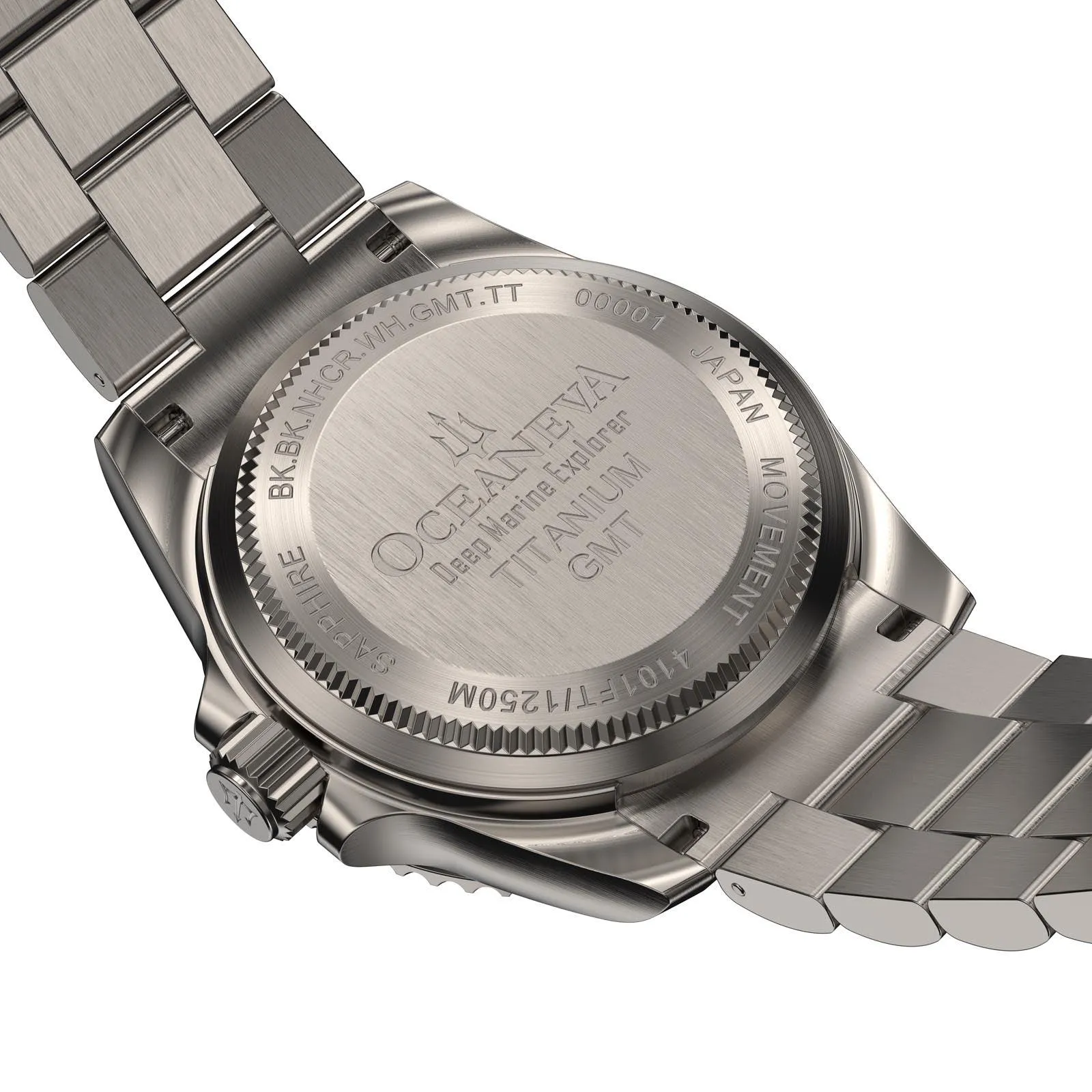 Oceaneva Titanium Deep Marine Explorer GMT Automatic 1250M Black