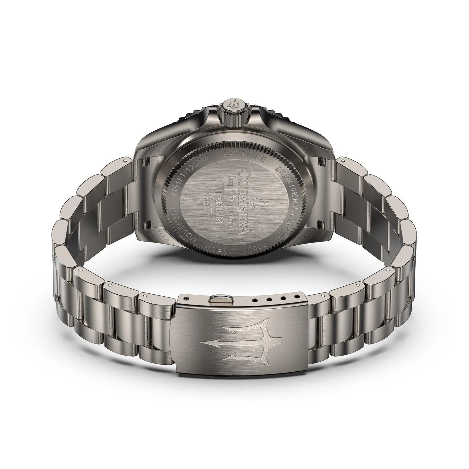 Oceaneva Titanium Deep Marine Explorer GMT Automatic 1250M Black