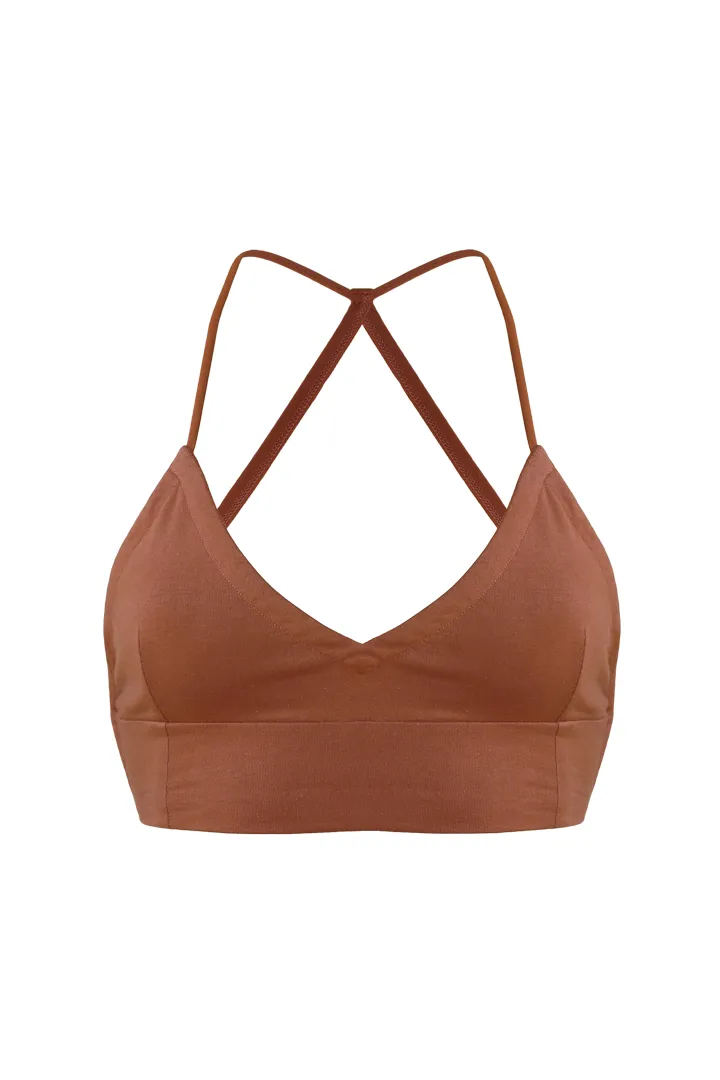OCTAVIA Bralette in Copper
