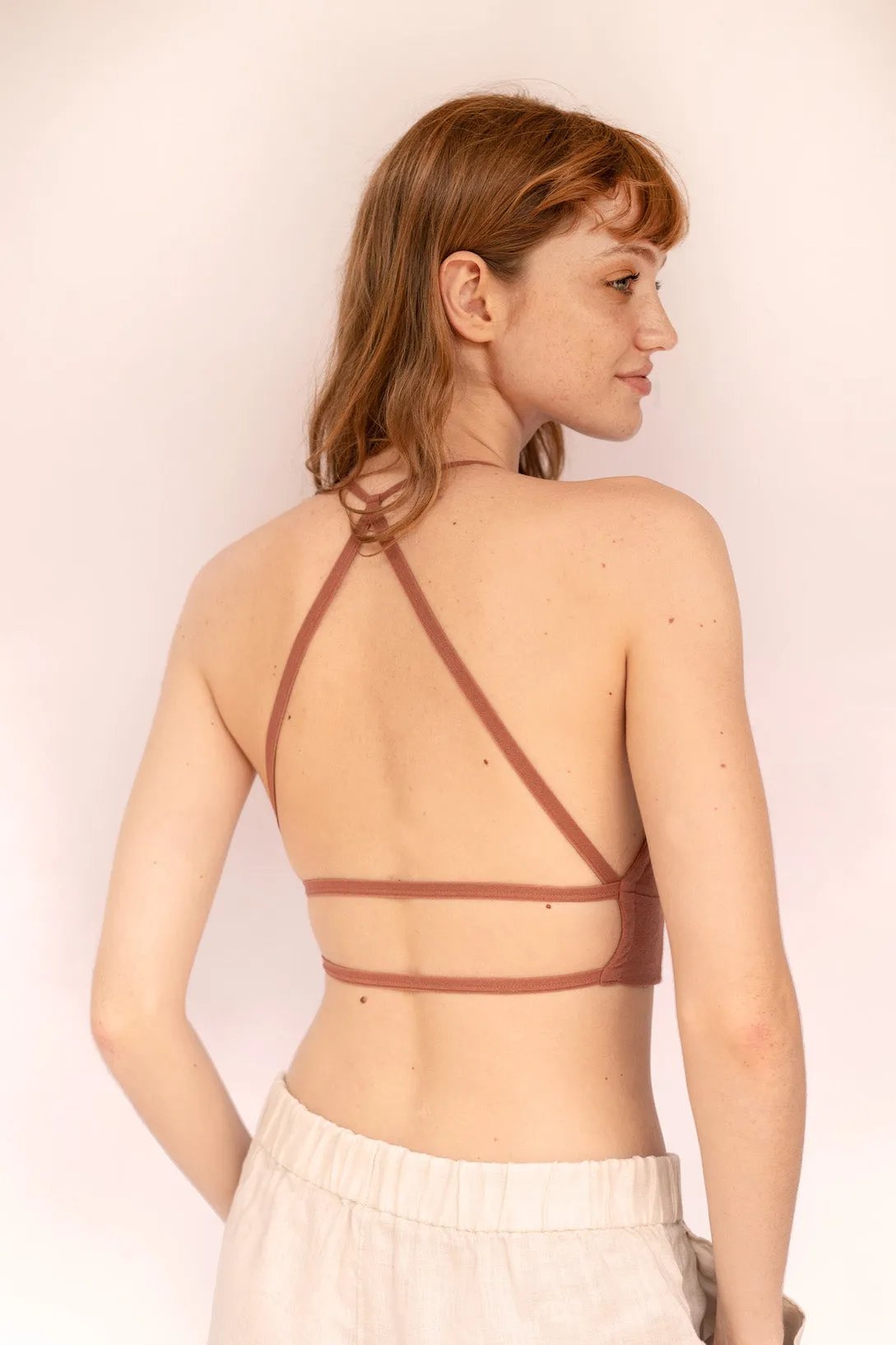 OCTAVIA Bralette in Copper