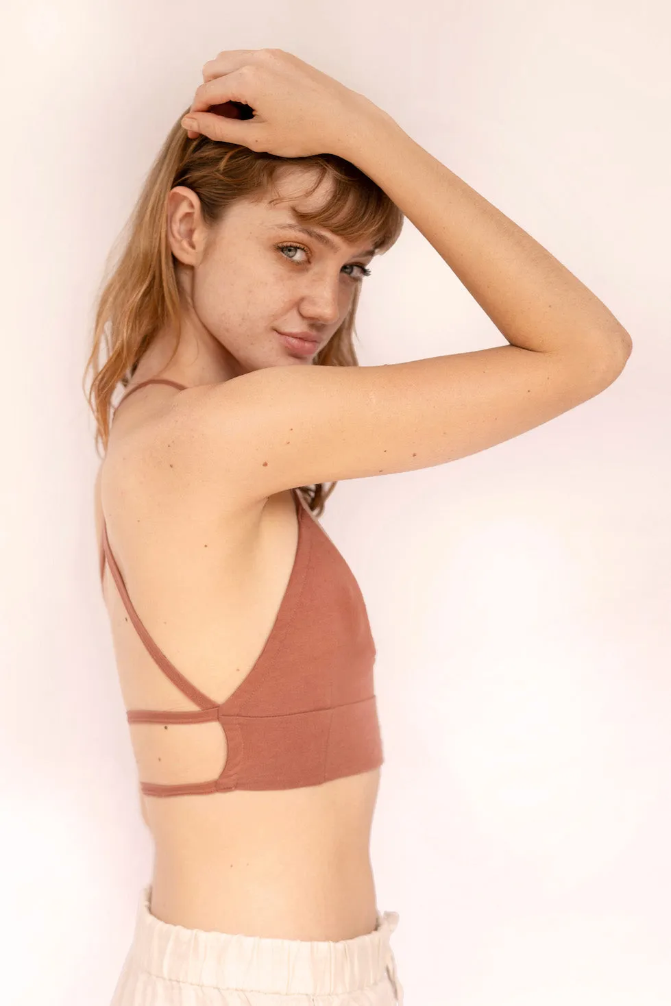 OCTAVIA Bralette in Copper