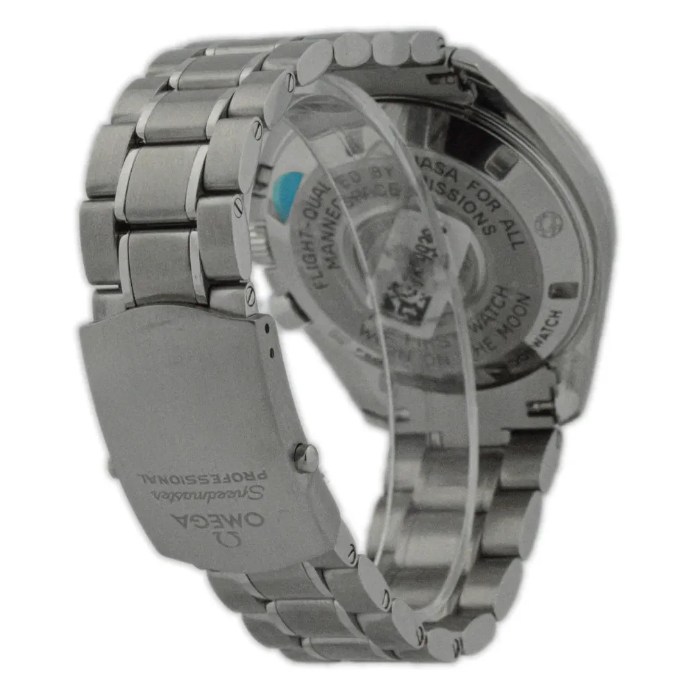 Omega Men's Speedmaster Moonwatch Stainless Steel 42mm Black Chronograph Stick Dial Watch Reference #: 311.30.42.30.01.005