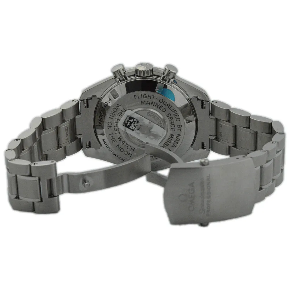 Omega Men's Speedmaster Moonwatch Stainless Steel 42mm Black Chronograph Stick Dial Watch Reference #: 311.30.42.30.01.005