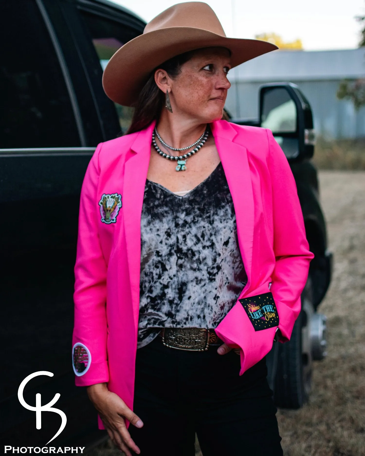 One Pretty in Pink Cowgirl Blazer
