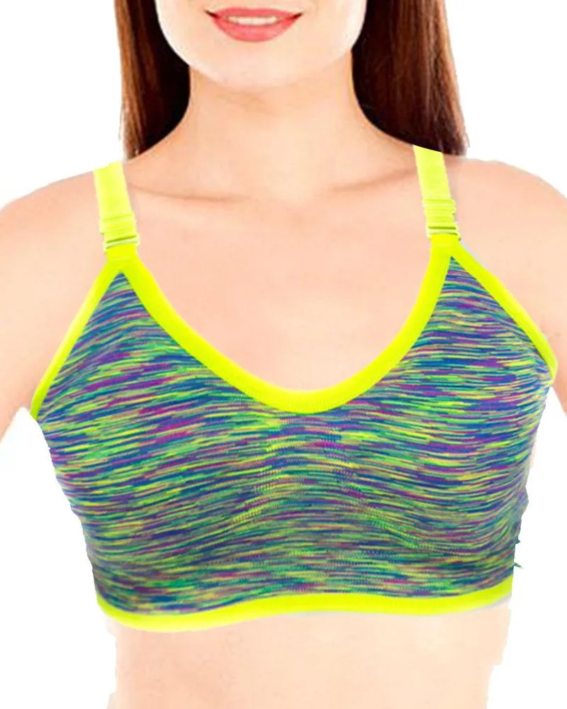 Pack of 2 - Sports & Jim Non Padded Bra For Ladies - Ladies Sports Bra