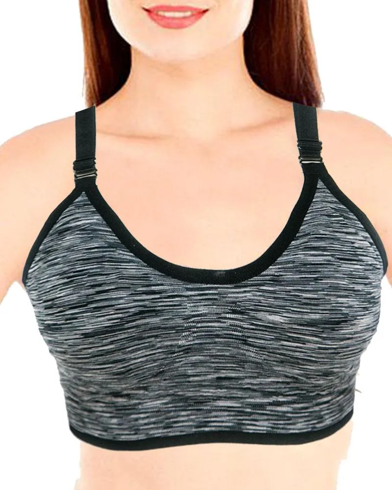 Pack of 2 - Sports & Jim Non Padded Bra For Ladies - Ladies Sports Bra