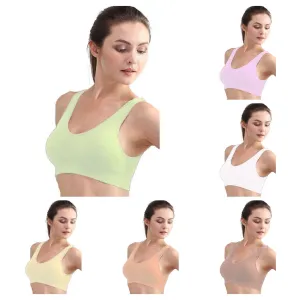 Pack of 3 Air Bra in Pakistan - Mix Colours - Non Wired & Single Padded - 2B-122