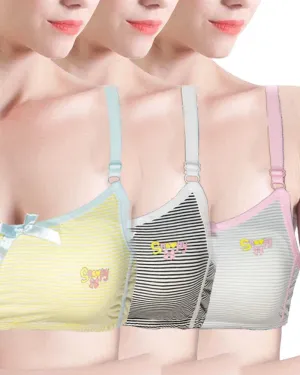 Pack of 3 -  Comforts Cotton Bra for Women