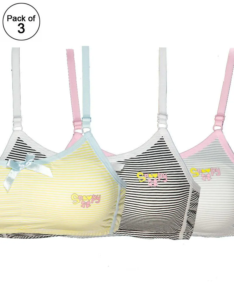 Pack of 3 -  Comforts Cotton Bra for Women