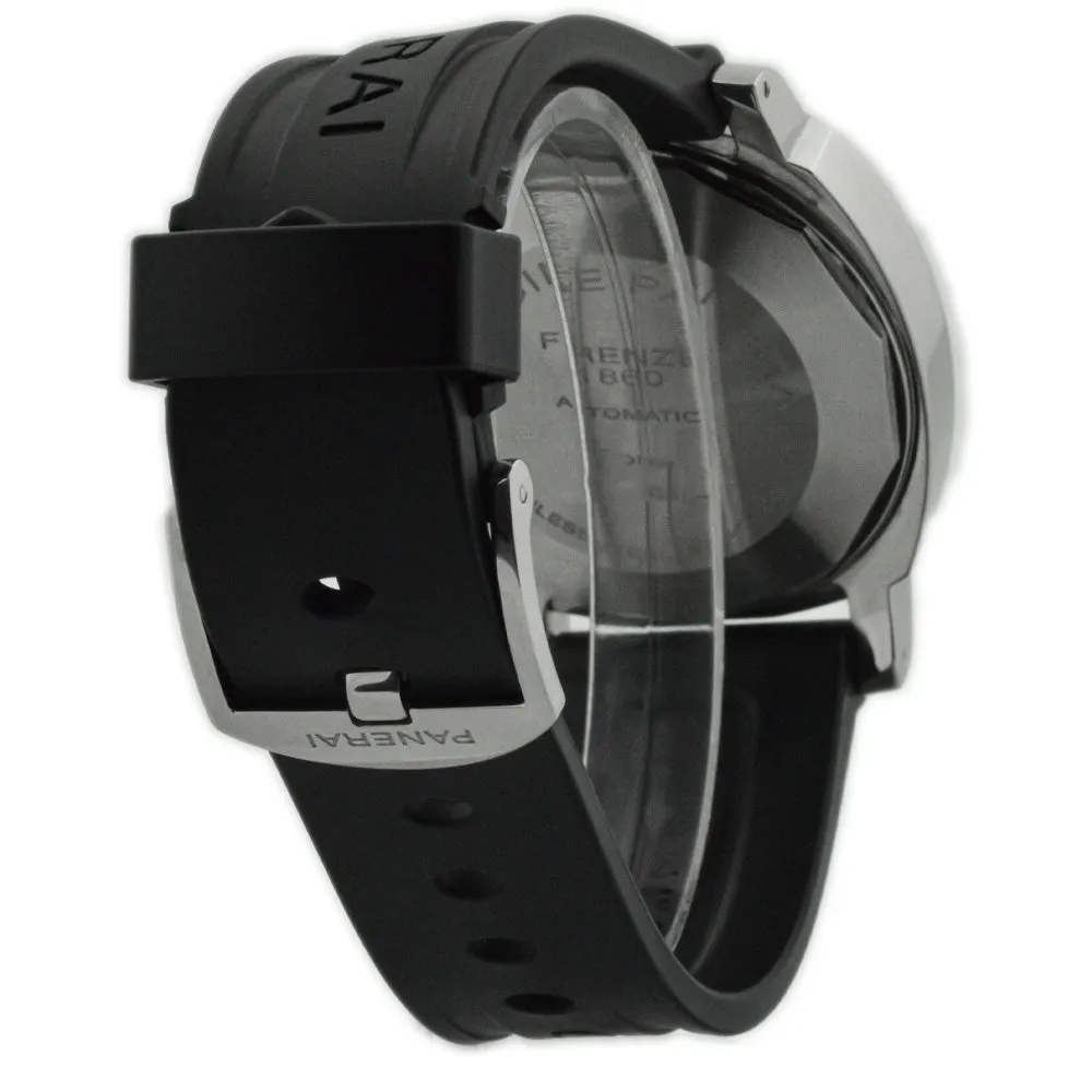 Panerai Men's Luminor GMT Stainless Steel 44mm Black Stick & Arabic Dial Watch Reference #: PAM01088