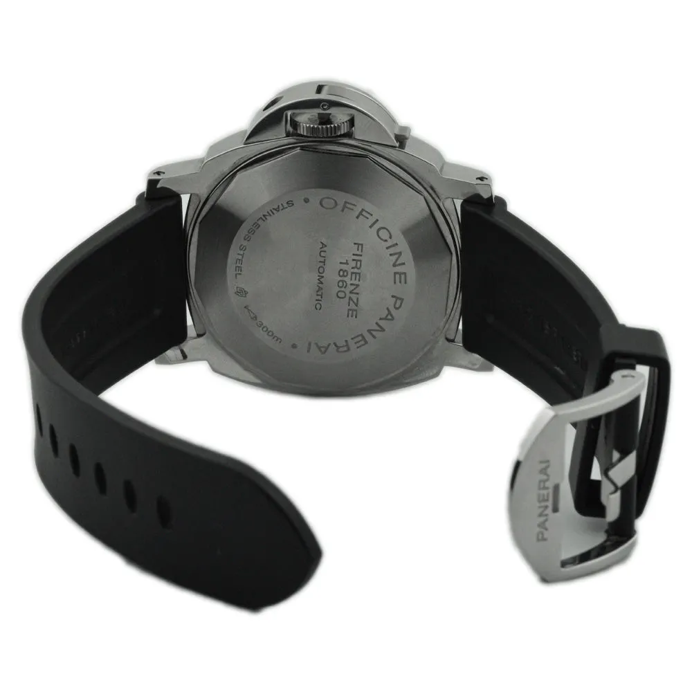 Panerai Men's Luminor GMT Stainless Steel 44mm Black Stick & Arabic Dial Watch Reference #: PAM01088