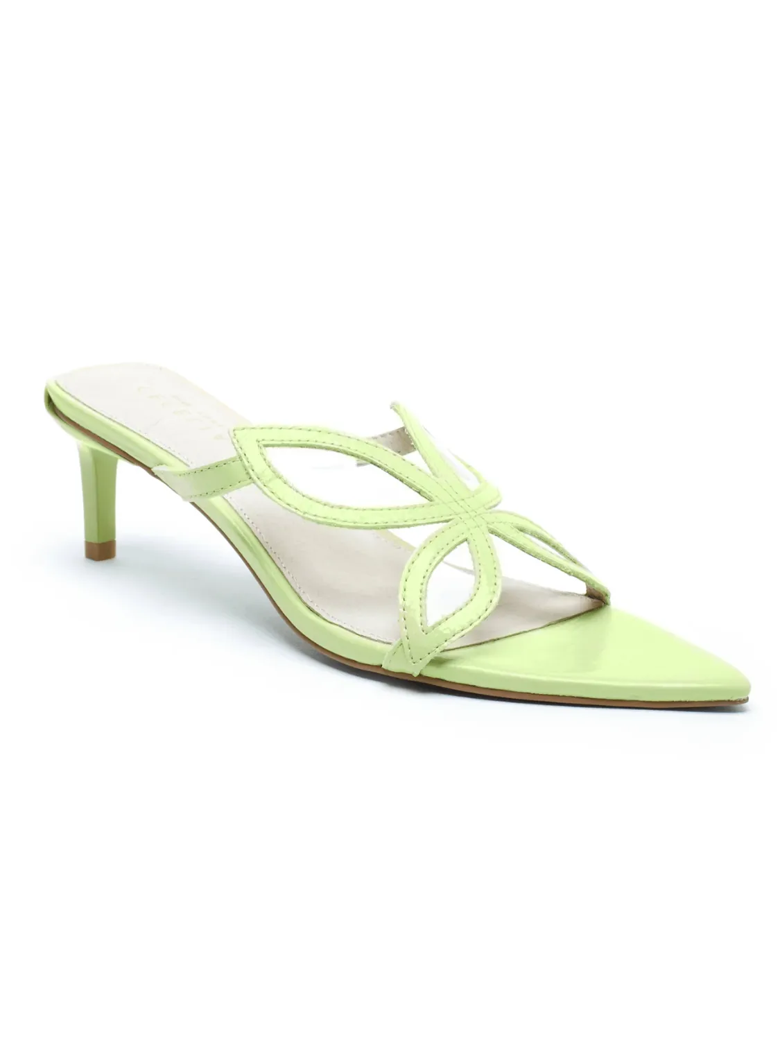 Patricia Lime Flower Heel