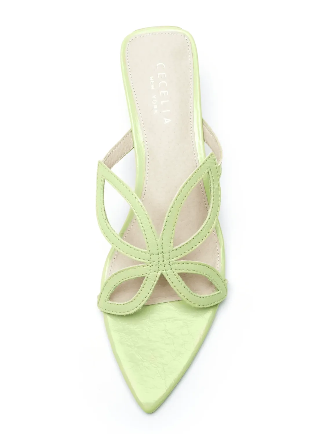 Patricia Lime Flower Heel