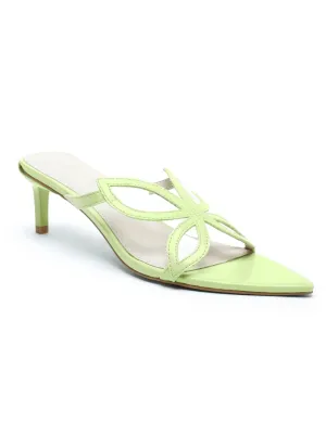 Patricia Lime Flower Heel