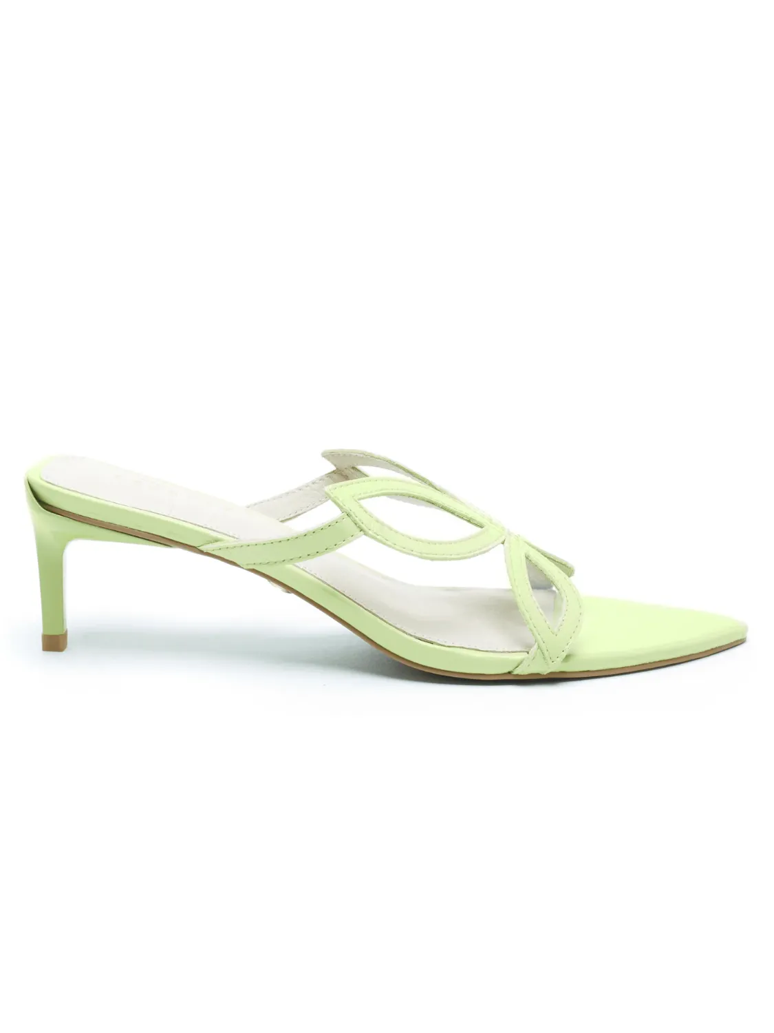 Patricia Lime Flower Heel