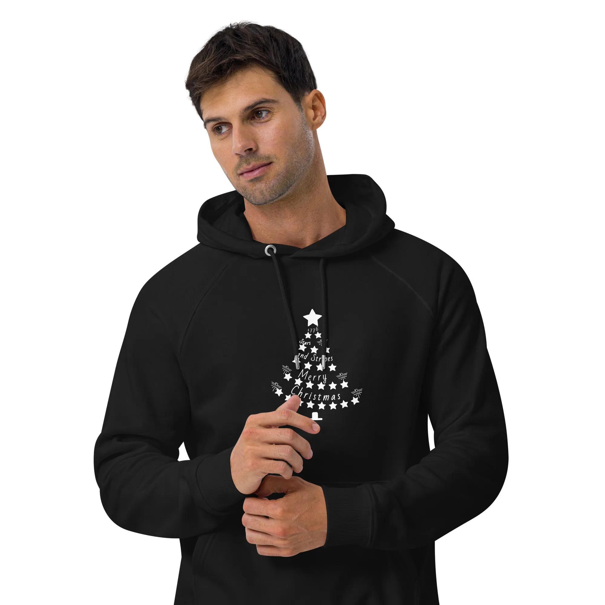 Patriot Christmas Tree Unisex Eco Hoodie